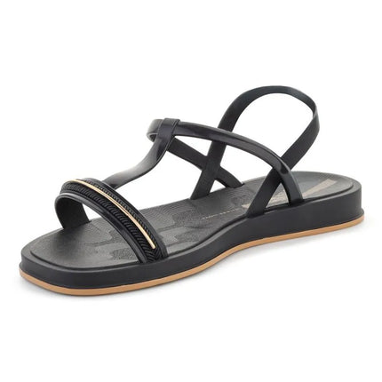 IPANEMA GLOW SAND AD moteriškos basutės, juoda/juoda/auksinė, 27402-BR730