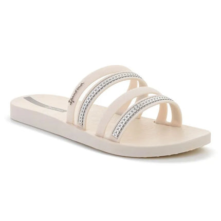 IPANEMA MESH SLIDE II moteriškos basutės, smėlio/sidabro spalvos, 83751-BP395