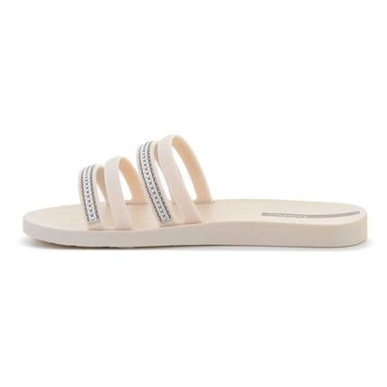 IPANEMA MESH SLIDE II moteriškos basutės, smėlio/sidabro spalvos, 83751-BP395