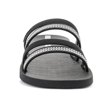 IPANEMA MESH SLIDE II moteriškos šlepetės juoda/sidabrinė 83751-BP394