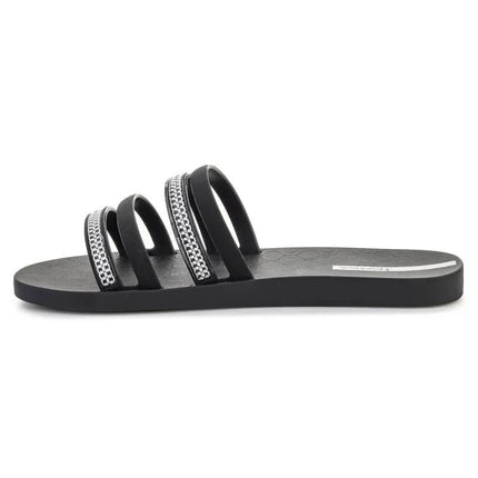 IPANEMA MESH SLIDE II moteriškos šlepetės juoda/sidabrinė 83751-BP394
