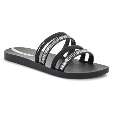 IPANEMA MESH SLIDE II moteriškos šlepetės juoda/sidabrinė 83751-BP394
