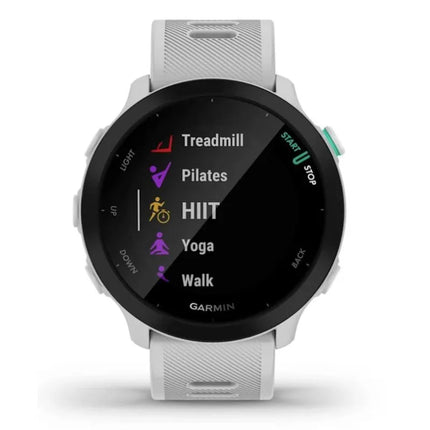Išmanusis laikrodis Garmin Forerunner 55, 42 mm, MIP, baltas