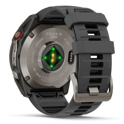 Išmanusis sporto laikrodis „Garmin Fenix 8 Pro AMOLED“, 51 mm, safyro stiklas, titanas