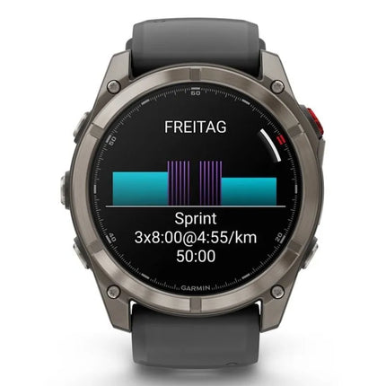 Išmanusis sporto laikrodis „Garmin Fenix 8 Pro AMOLED“, 51 mm, safyro stiklas, titanas
