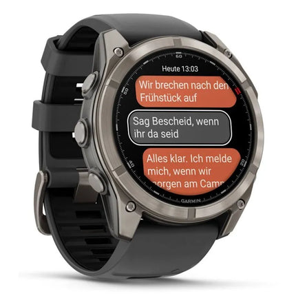 Išmanusis sporto laikrodis „Garmin Fenix 8 Pro AMOLED“, 51 mm, safyro stiklas, titanas
