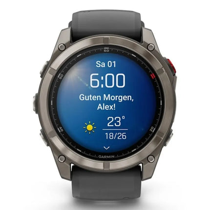 Išmanusis sporto laikrodis „Garmin Fenix 8 Pro AMOLED“, 51 mm, safyro stiklas, titanas