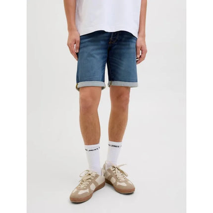 Jack&Jones JJIRICK JJICON IK šortai GE 132 SN 12269605 mėlyno džinso spalvos