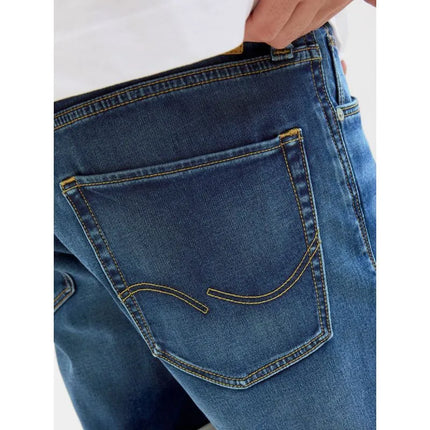 Jack&Jones JJIRICK JJICON IK šortai GE 132 SN 12269605 mėlyno džinso spalvos