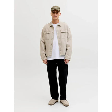 Jack&Jones marškinėliai JJEBARRON TEE SS O-NECK NOOS 12298906 balti