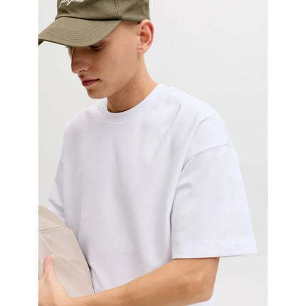 Jack&Jones marškinėliai JJEBARRON TEE SS O-NECK NOOS 12298906 balti