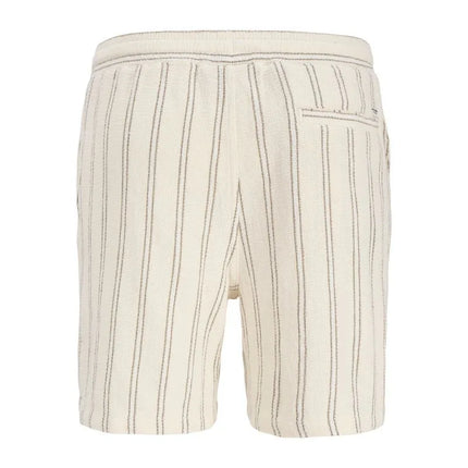 Jack&Jones vyriški dryžuoti šortai JPSTJAIDEN COBA STRIPE JOG SHORTS REG SN 12274413 Antique White Stripes