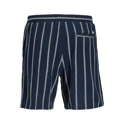 Jack&Jones vyriški dryžuoti šortai JPSTJAIDEN COBA STRIPE JOG SHORTS REG SN 12274413 SKY CAPTAIN/STRIPES