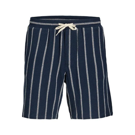 Jack&Jones vyriški dryžuoti šortai JPSTJAIDEN COBA STRIPE JOG SHORTS REG SN 12274413 SKY CAPTAIN/STRIPES