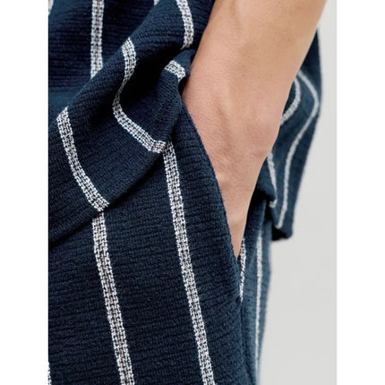 Jack&Jones vyriški dryžuoti šortai JPSTJAIDEN COBA STRIPE JOG SHORTS REG SN 12274413 SKY CAPTAIN/STRIPES