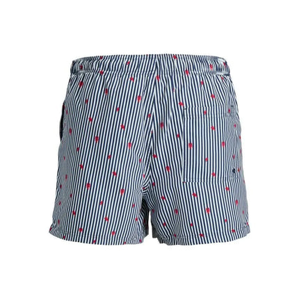 Jack&Jones vyriški JWHARUBA SWIM PRINTS šortai 12206537 NAVY BLAZER STRIPES