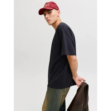 Jack&Jones vyriški marškinėliai JJEBARRON TEE SS O-NECK NOOS 12298906 JUODI