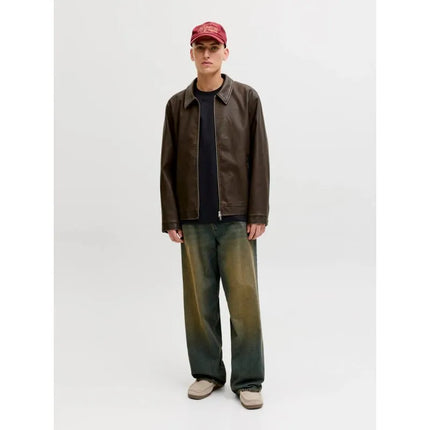 Jack&Jones vyriški marškinėliai JJEBARRON TEE SS O-NECK NOOS 12298906 JUODI