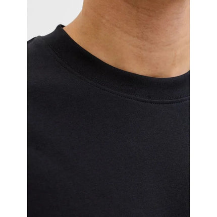 Jack&Jones vyriški marškinėliai JJEBARRON TEE SS O-NECK NOOS 12298906 JUODI
