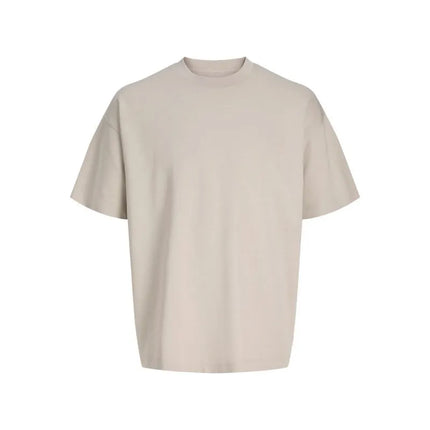 Jack&Jones vyriški marškinėliai JJEBARRON TEE SS O-NECK NOOS 12298906 MOONBEAM