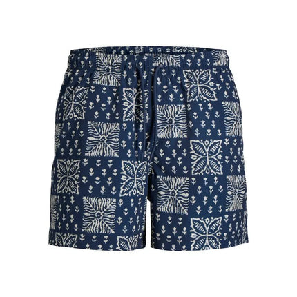 Jack&Jones vyriški maudymosi šortai JPSTMAUI SHELL AOP SWIM SHORTS REG 12291808 PAGEENT BLUE