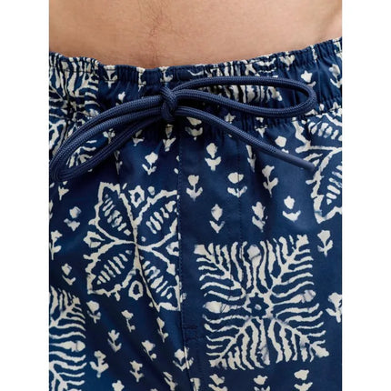 Jack&Jones vyriški maudymosi šortai JPSTMAUI SHELL AOP SWIM SHORTS REG 12291808 PAGEENT BLUE