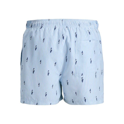 Jack&Jones vyriški maudymosi šortai JWHARUBA SWIM PRINTS 12206537 Cashmere Blue Stripes
