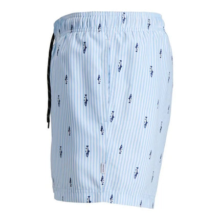 Jack&Jones vyriški maudymosi šortai JWHARUBA SWIM PRINTS 12206537 Cashmere Blue Stripes