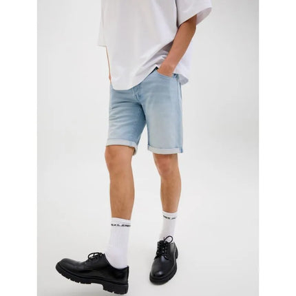 Jack&Jones vyriški šortai JJIRICK JJICON IK SHORTS GE 118 SN 12269609 BLUE DENIM