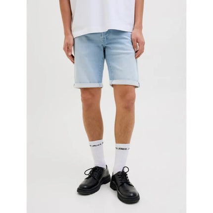 Jack&Jones vyriški šortai JJIRICK JJICON IK SHORTS GE 118 SN 12269609 BLUE DENIM