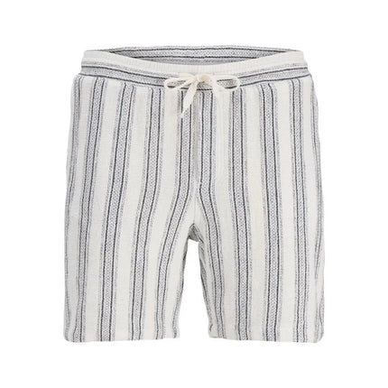 Jack&Jones vyriški šortai JPSTJAIDEN COBA STRIPE JOG SHORTS REG SN 12274413 CLOUD DANCER/STRIPES