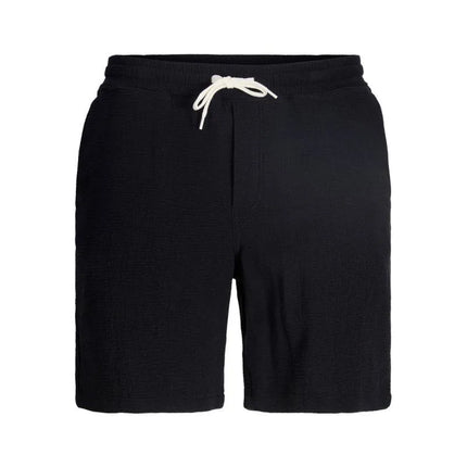 Jack&Jones vyriški šortai JPSTJAIDEN COBA STRIPE JOG SHORTS REG SN 12274413 JUODI
