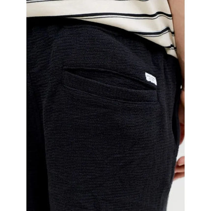 Jack&Jones vyriški šortai JPSTJAIDEN COBA STRIPE JOG SHORTS REG SN 12274413 JUODI