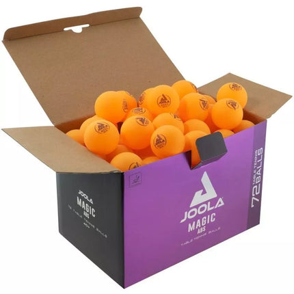 JOOLA MAGIC ABS stalo teniso kamuoliukai, 72 vnt., oranžiniai