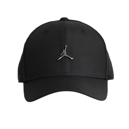 Juoda „Air Jordan“ kepurė su snapeliu Rise Structured Metal Jumpman – HM5750-010