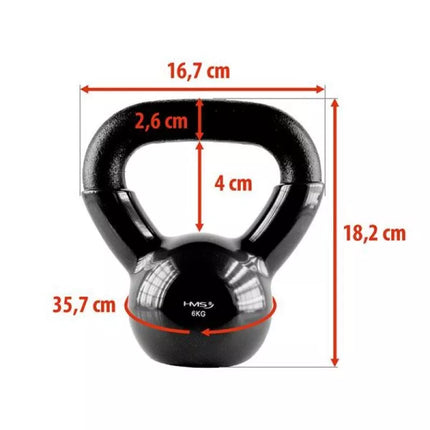 Juoda HMS KNV06 ketaus giria 6kg