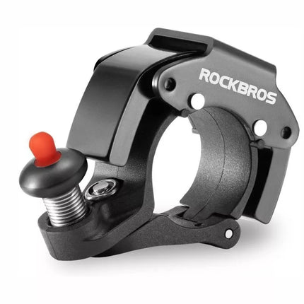 Juodas aliumininis mechaninis skambutis Rockbros