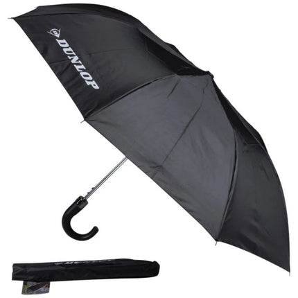 JUODAS PUSIAU AUTOMATINIS SULANKSTOMAS SKĖTIS, 92 CM, DUNLOP