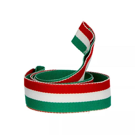 Juostelė 20 mm – žalia – balta – raudona