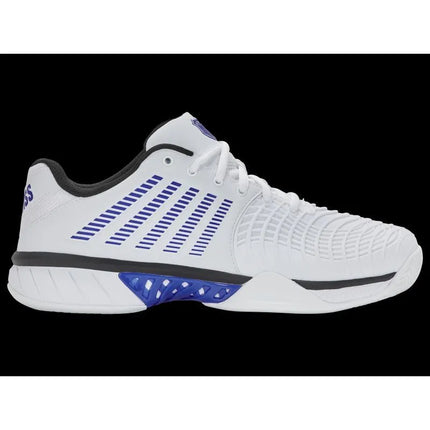 K-Swiss EXPRESS LIGHT 3 balti/akinančiai mėlyni/juodi sportbačiai (08562-165-M)