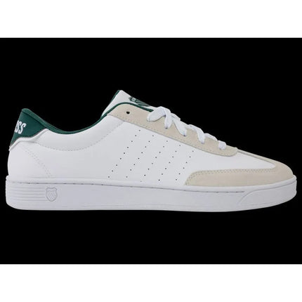 K-swiss kedai COURT BALBOA WHITE/CLOUD DANCER/POSY GREEN-M (04735-168-M)