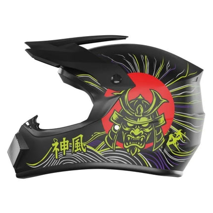Kamikaze Tokyo Drift AKC208 uždaras motociklininko šalmas, dydis L