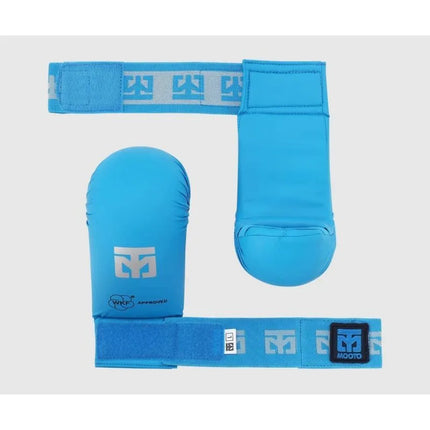 Karate pirštinės - „Mitts 2“ MĖLYNOS WKF | MOOTO