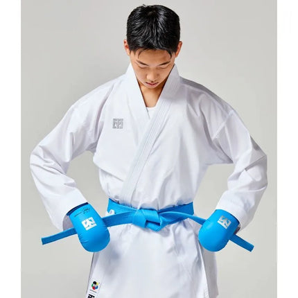 Karate pirštinės - „Mitts 2“ MĖLYNOS WKF | MOOTO