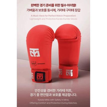 Karate pirštinės – Mitts 2 RED WKF | MOOTO