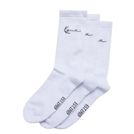 Karl Kani kojinės, 3 poros, baltos, PD00008982