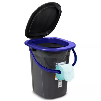Keliaujamasis tualetas GREENBLUE, juodas ir tamsiai mėlynas GB320BB