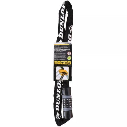 Kodinis dviračio užraktas grandinė, 90 cm ilgio, juodas DUNLOP