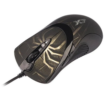 Kompiuterinė pelė A4 TECH Evo XGame Laser Oscar X747 Brown Fire A4TMYS29980 (lazerinė; 3600 DPI; ruda spalva)