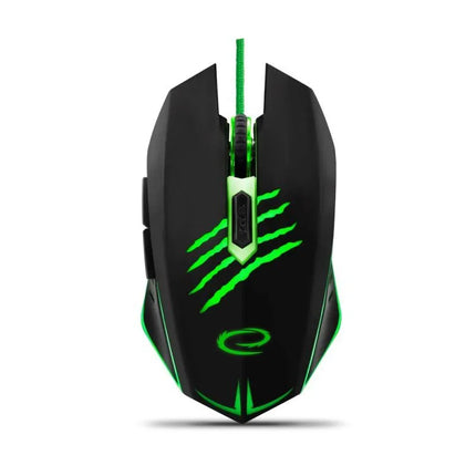 Kompiuterio pelė Esperanza MX209 Claw EGM209G (optinė; 2400 DPI; juoda)
